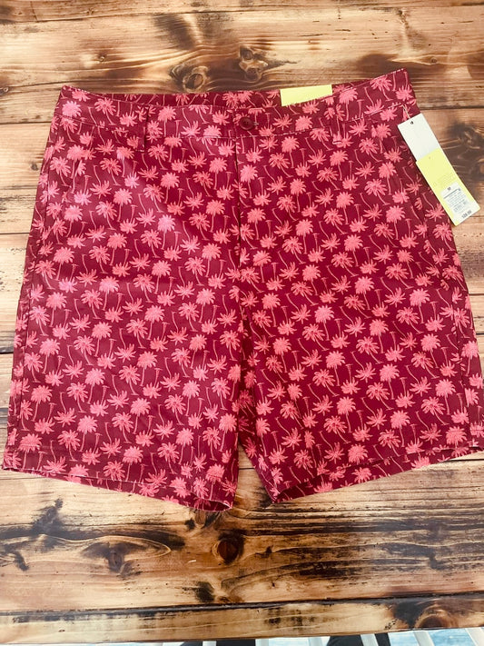 Mens Resort Short Red Palm Tree Shorts All In Motion