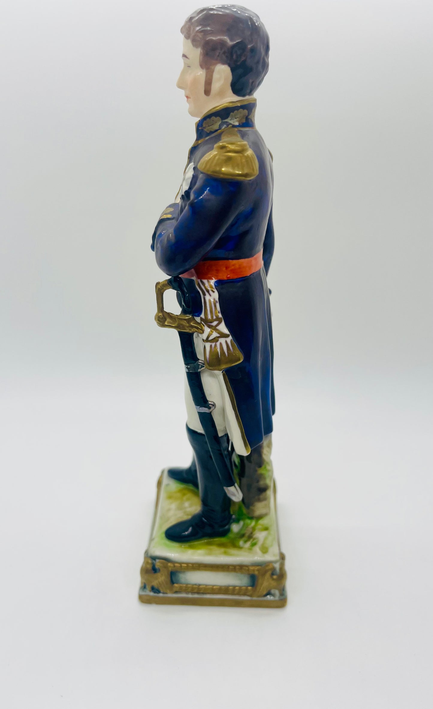 Bourdois Bloch Hand Painted Porcelain GOUVION SAINT CYR Soldier Figurine Vintage Paris