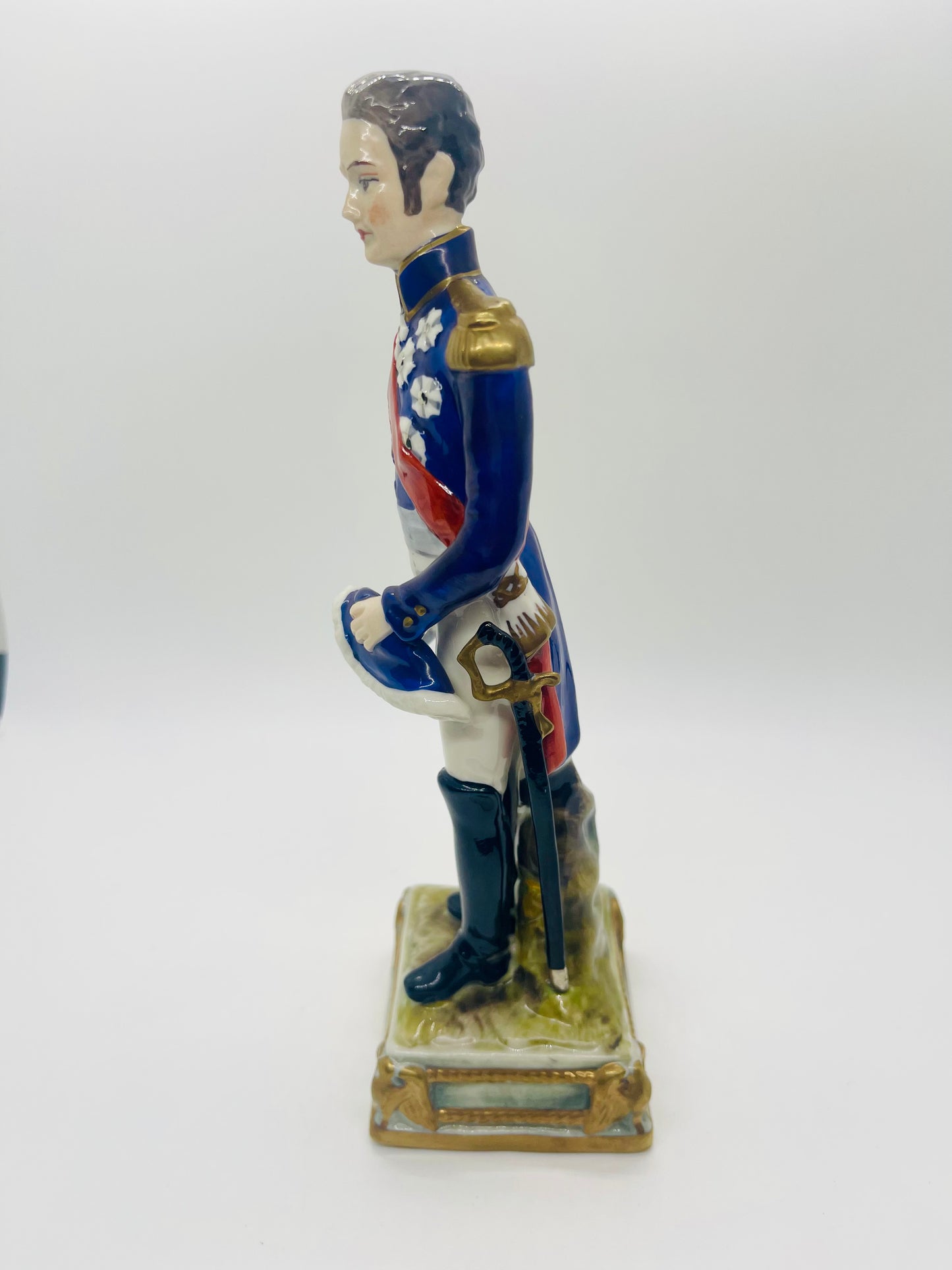 Bourdois Bloch Hand Painted Porcelain MARMONT Soldier Figurine Vintage Paris