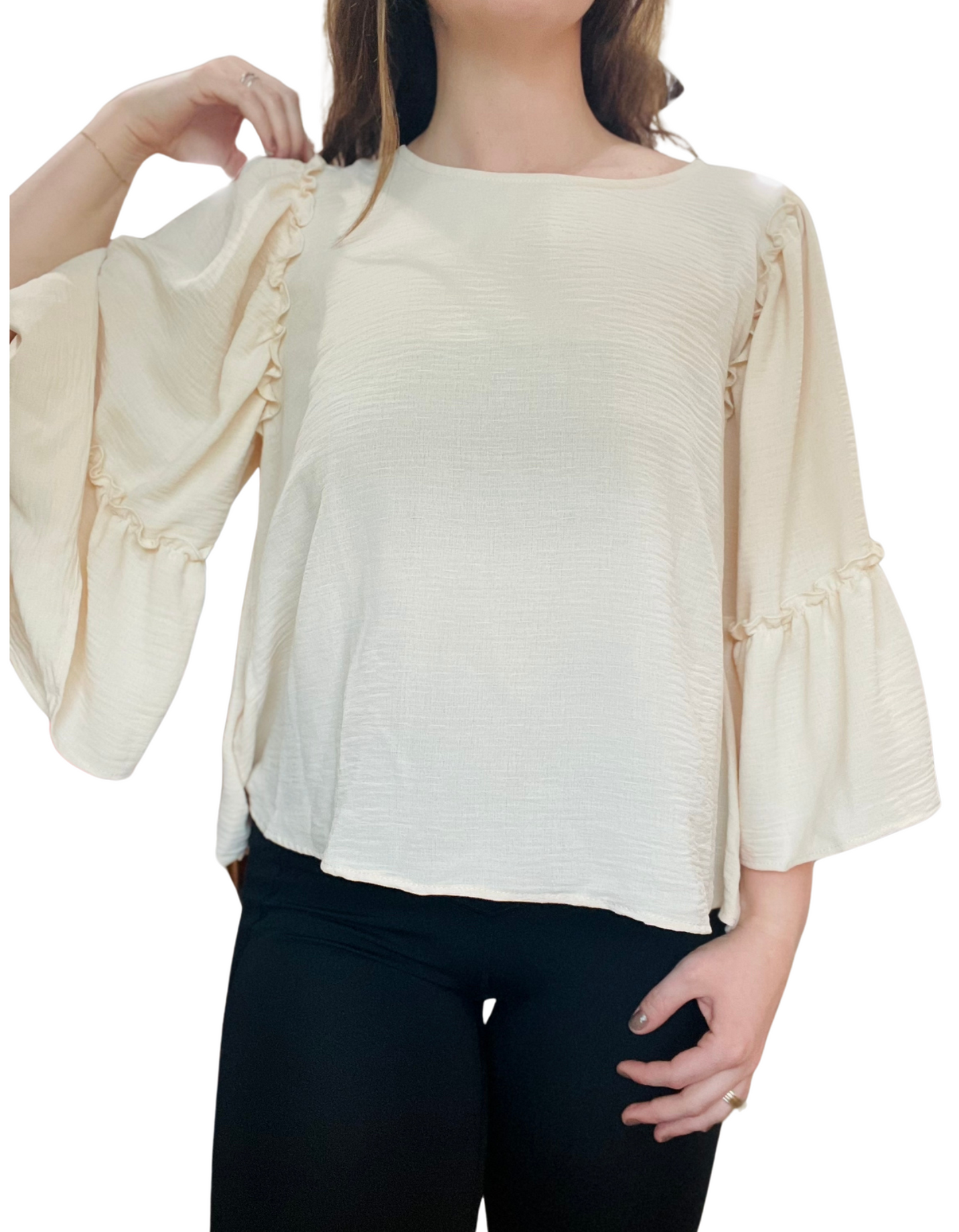 Cream Blouse