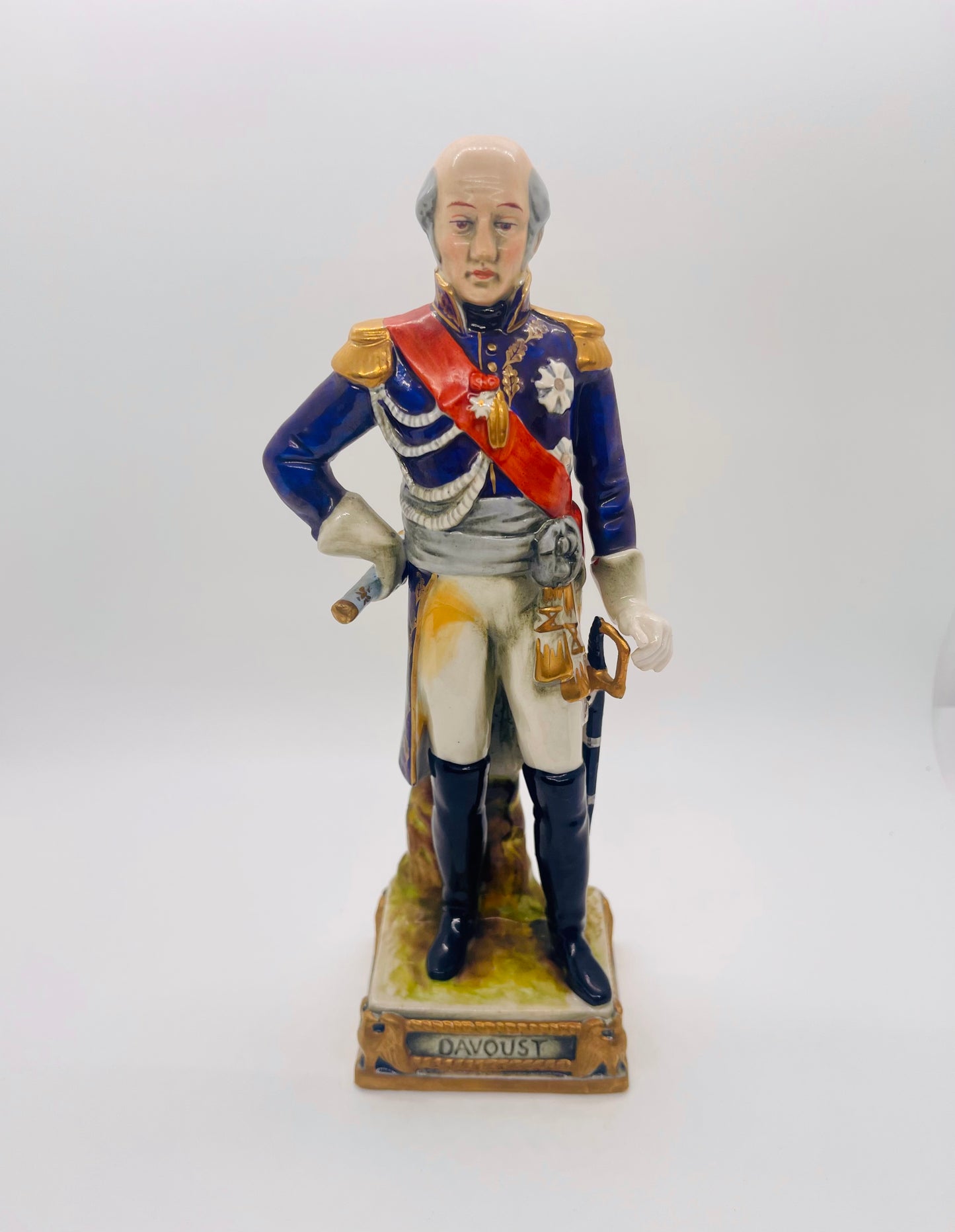 Bourdois Bloch Hand Painted Porcelain DAVOUST Soldier Figurine Vintage Paris