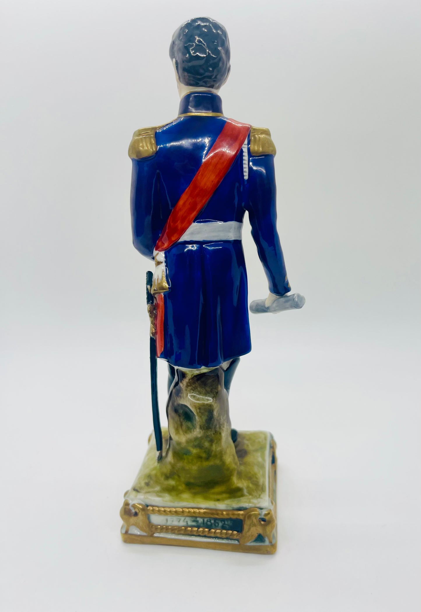 Bourdois Bloch Hand Painted Porcelain MARMONT Soldier Figurine Vintage Paris