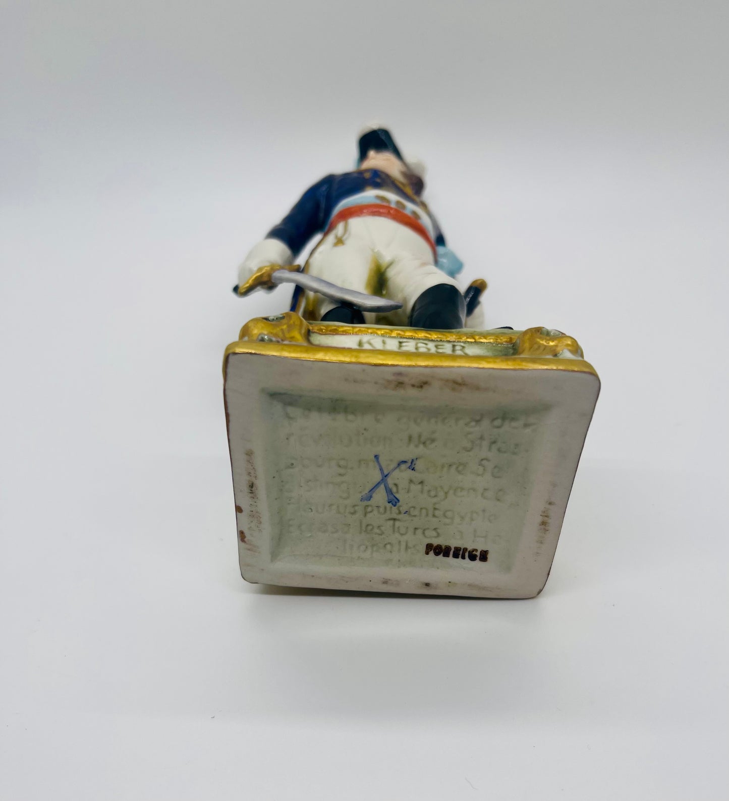 Bourdois Bloch Hand Painted Porcelain KLEBER Soldier Figurine Vintage Paris