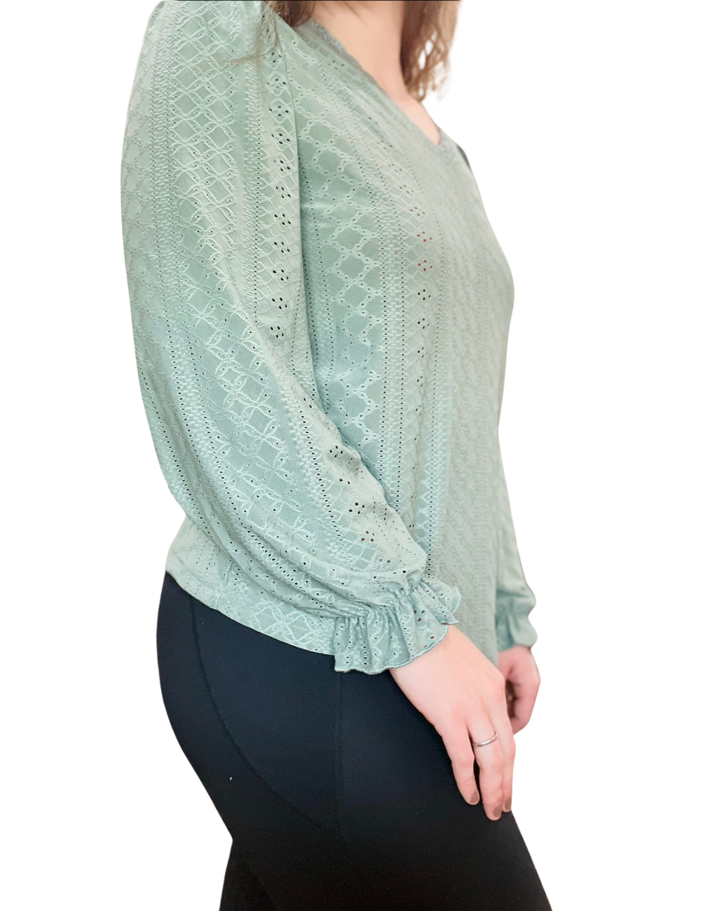 Sage Lace Blouse