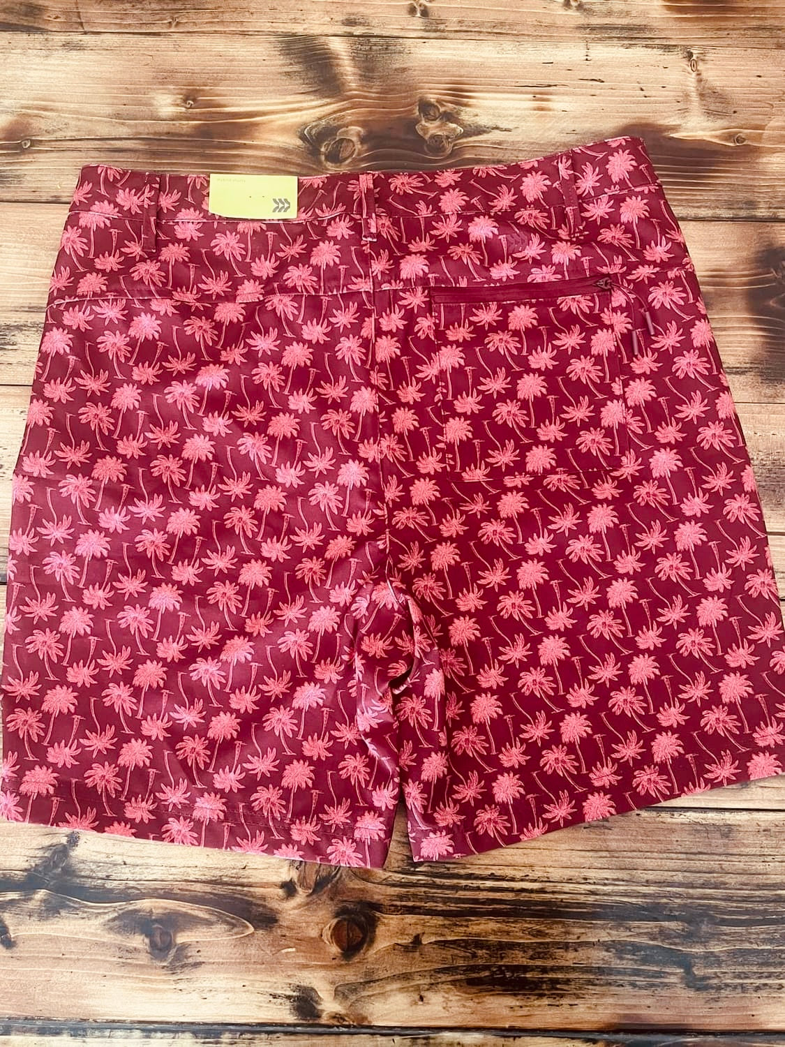 Mens Resort Short Red Palm Tree Shorts All In Motion