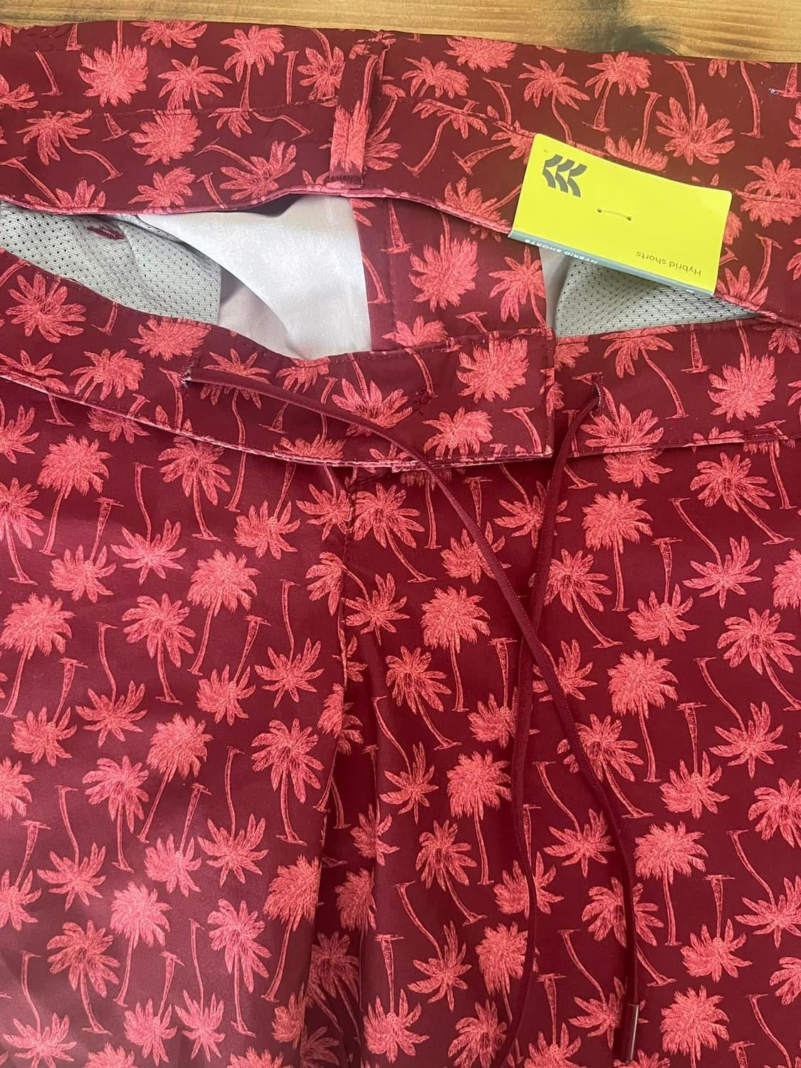 Mens Resort Short Red Palm Tree Shorts All In Motion