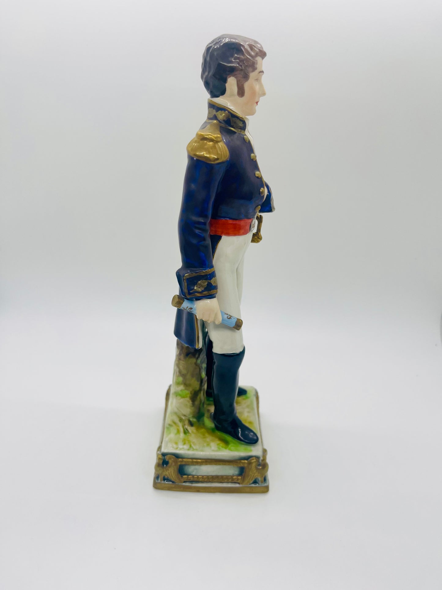 Bourdois Bloch Hand Painted Porcelain GOUVION SAINT CYR Soldier Figurine Vintage Paris