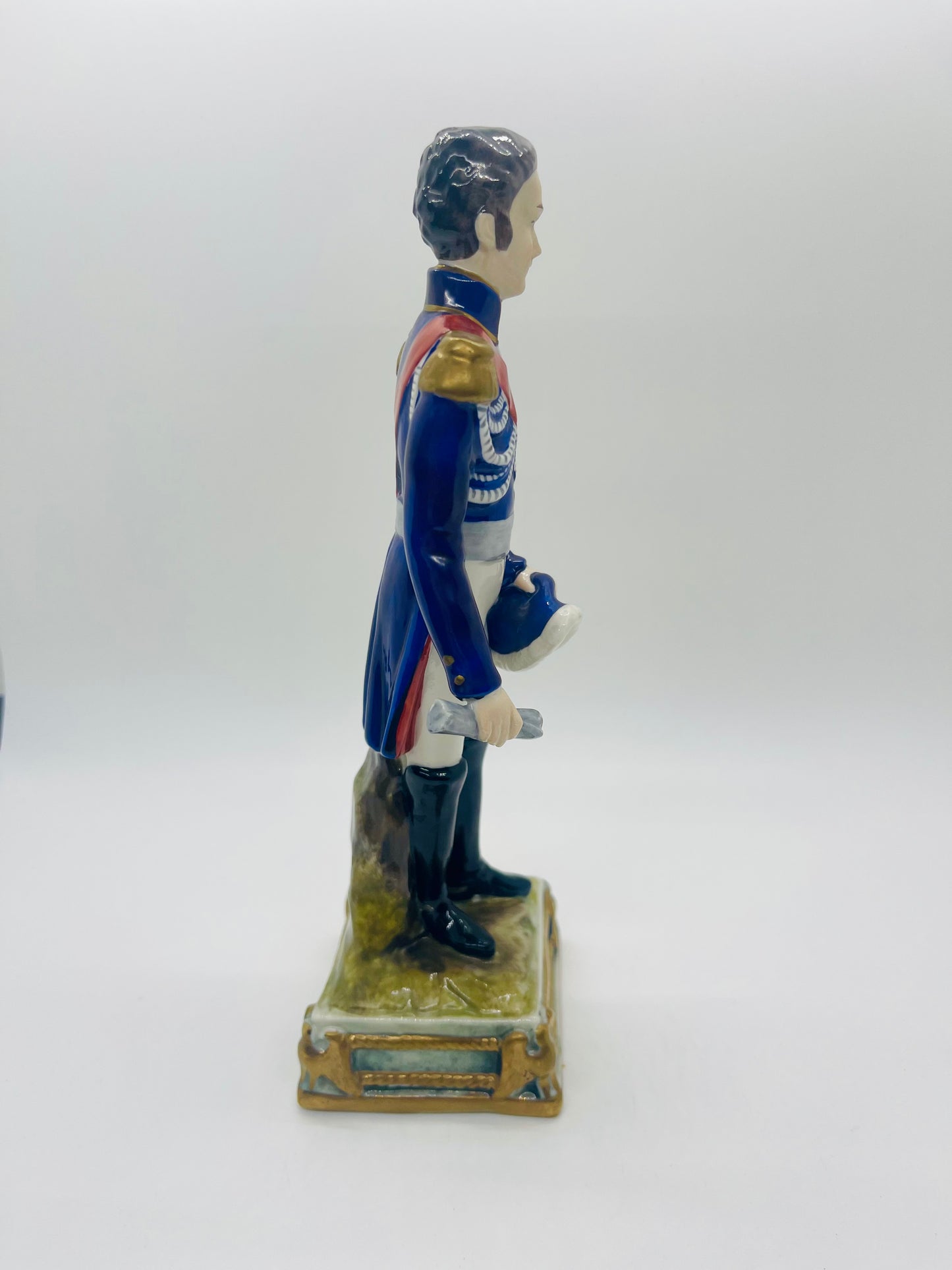 Bourdois Bloch Hand Painted Porcelain MARMONT Soldier Figurine Vintage Paris