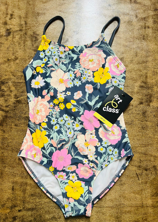 Girls' Fun Flowers Swimsuit Art Class