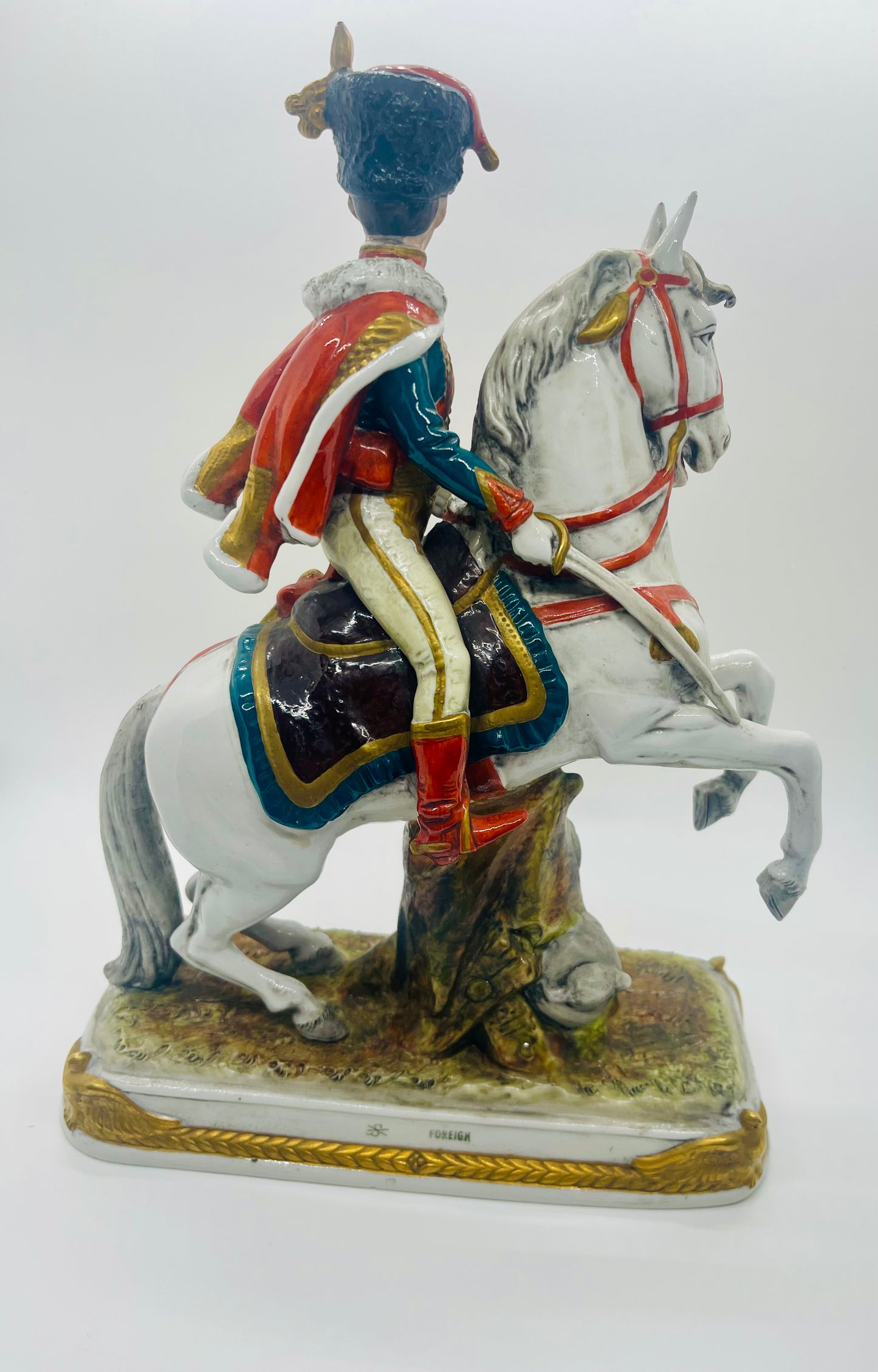 Scheibe-Alsbach Hand Painted Porcelain Napoleon Figurine LE PRINCE EUGENE by Kister Porzellan