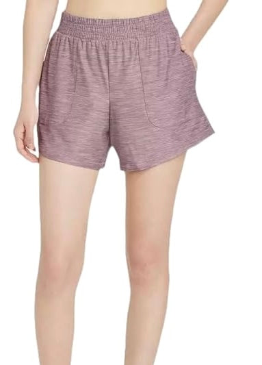 Quick Dry Mid Rise Shorts Heathered Lavender All in Motion