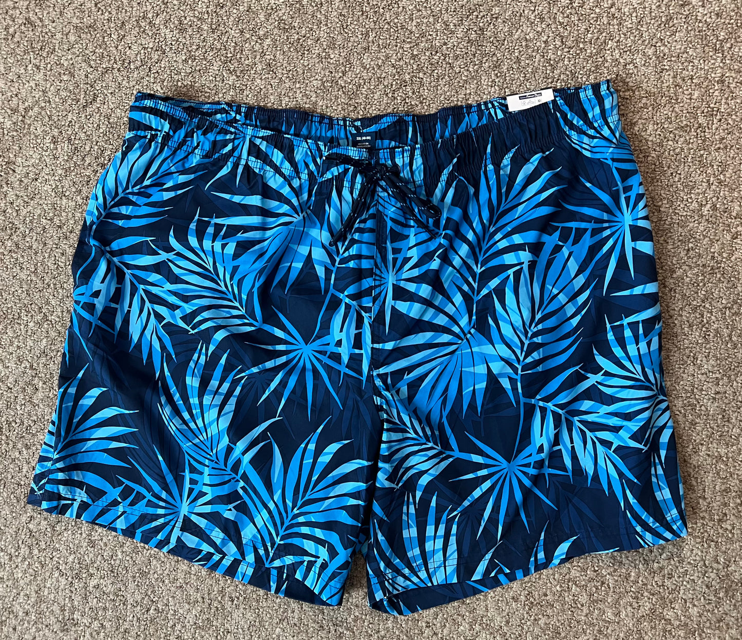 Big & Tall Tropical Swim Shorts Above Knee George