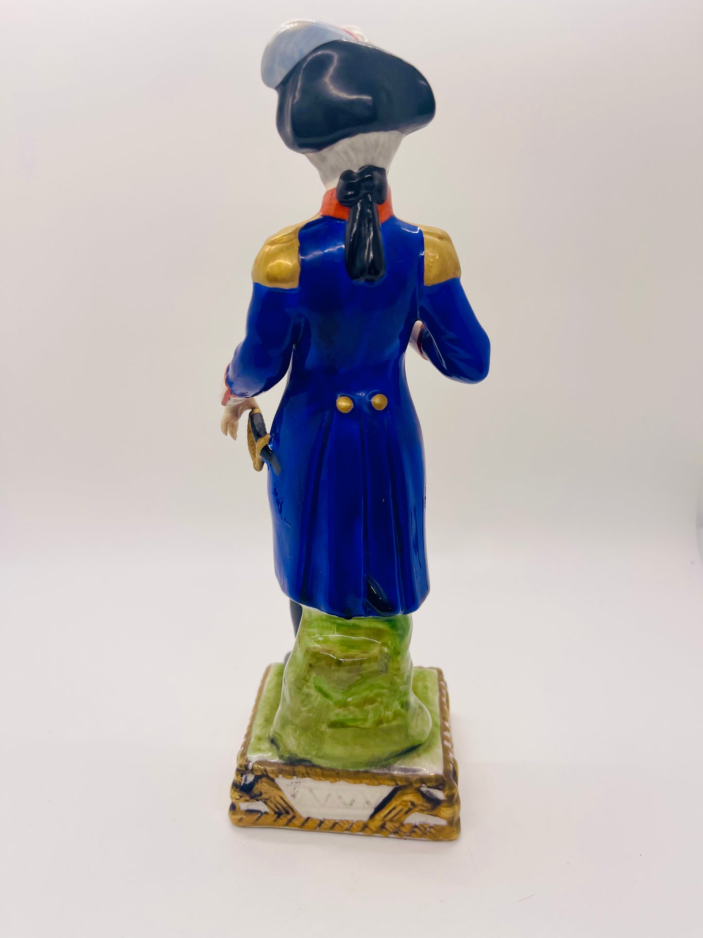 Uffrecht & Co Hand Painted Porcelain La Fayette Soldier Figurine Vintage German Collectible