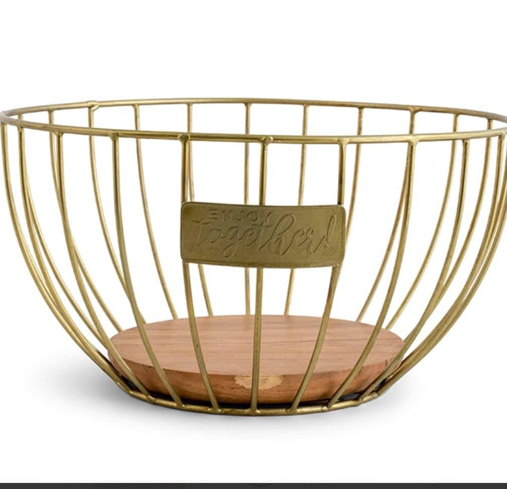 Mary & Martha Simply Elegant Table Basket