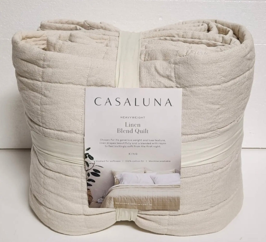 Casaluna KING Linen Quilt