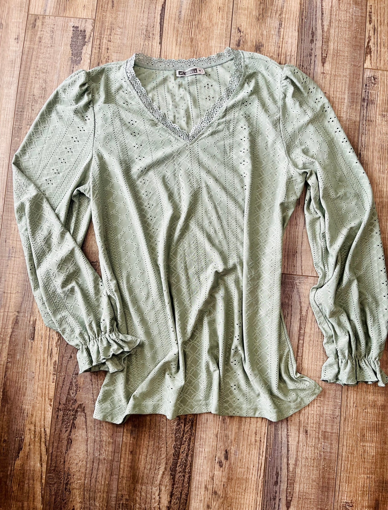 Sage Lace Blouse