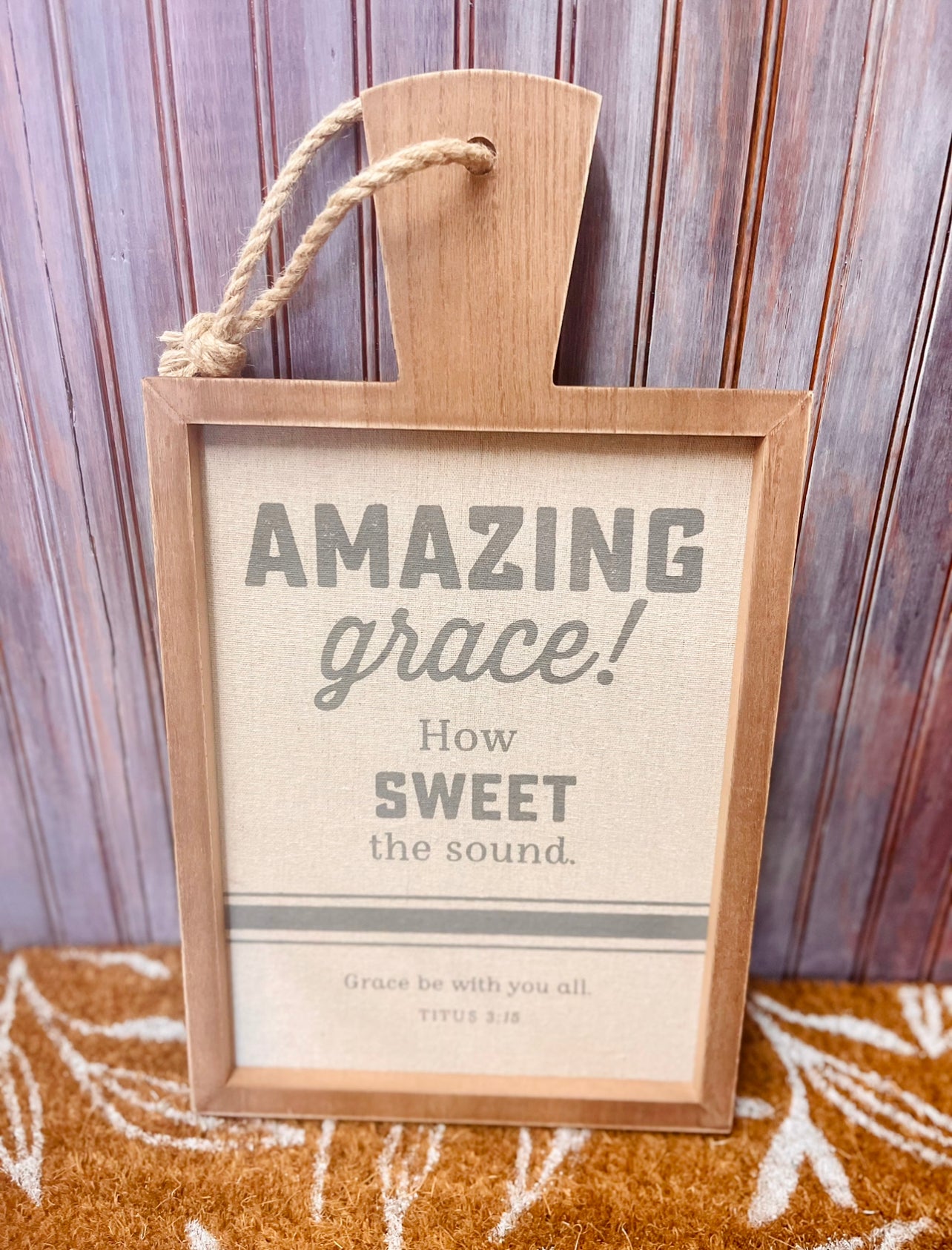 Amazing Grace How Sweet The Sound Wall Decor Sign